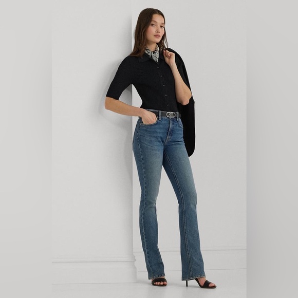 Lauren Ralph Lauren Bootcut Jeans Womens Size 4P EUC - Picture 1 of 14